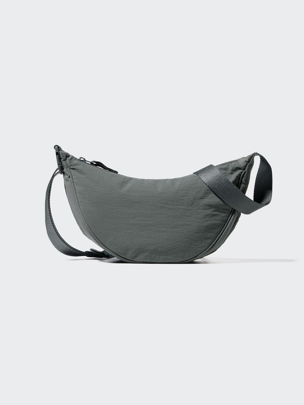 UNIQLO Round Mini Shoulder Bag color DARK GRAY #color_UNIQ 08 DARK GRAY