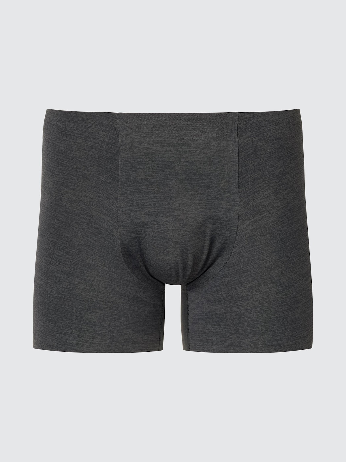 UNIQLO AIRism Ultra Seamless Boxer Briefs | Heather Printed color DARK GRAY #color_UNIQ 08 DARK GRAY