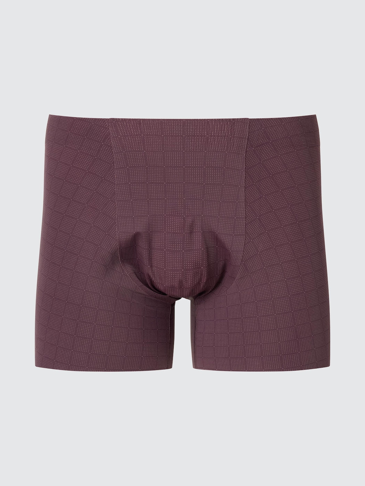 UNIQLO AIRism Seamless Boxer Briefs | Printed color WINE #color_UNIQ 18 WINE