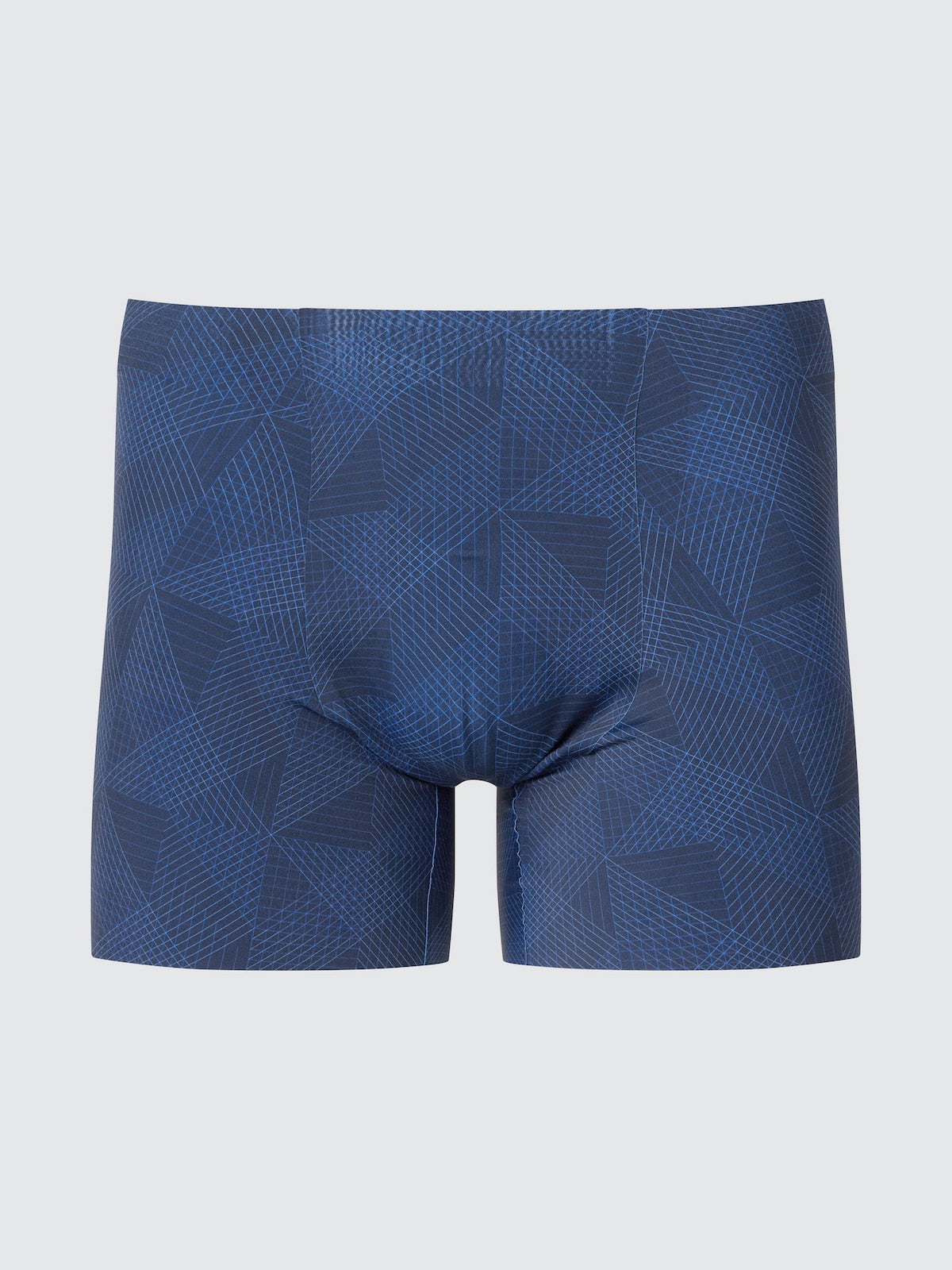 UNIQLO AIRism Seamless Boxer Briefs | Printed color BLUE #color_UNIQ 68 BLUE