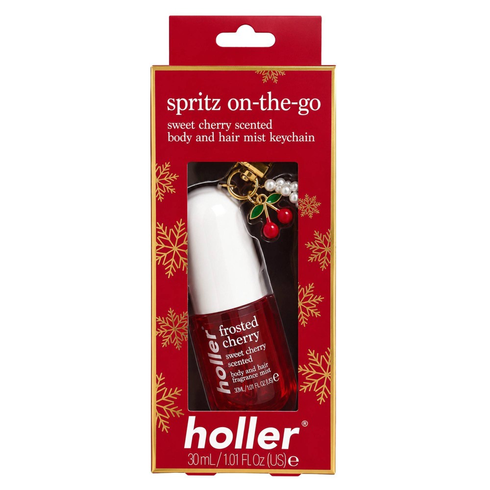 Holler and Glow Frosted Cherry body hair mist con llavero foto 2 #tamaño_30 ml / 1 oz