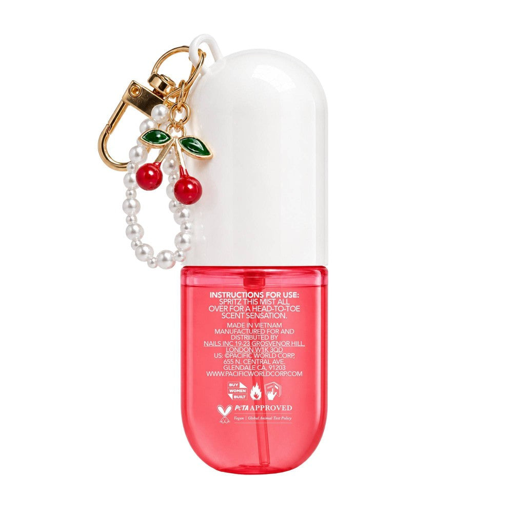 Holler and Glow Frosted Cherry body hair mist con llavero foto 3 #tamaño_30 ml / 1 oz