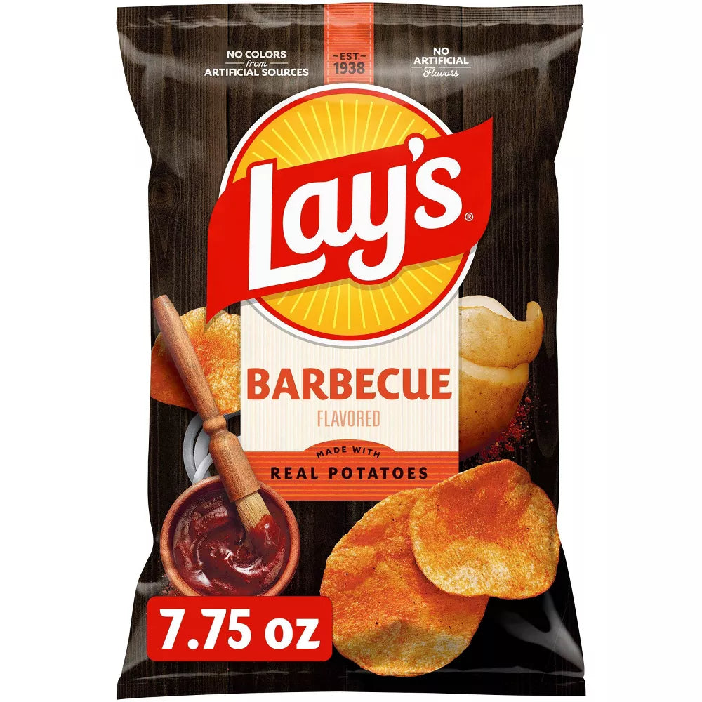 Papas Lay’s Barbecue importadas presentación de 219.7 gramos