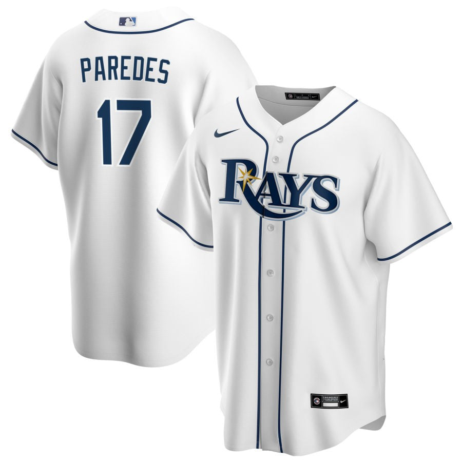 Men's Tampa Bay Rays Nike White Home Replica Custom Jersey