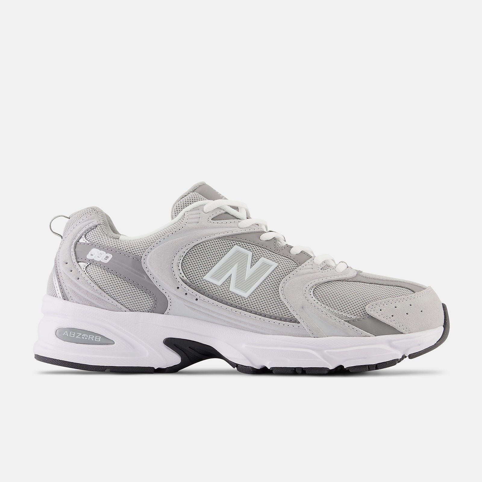 530 Raincloud with shadow grey and silver metallic | Tenis para hombre y mujer