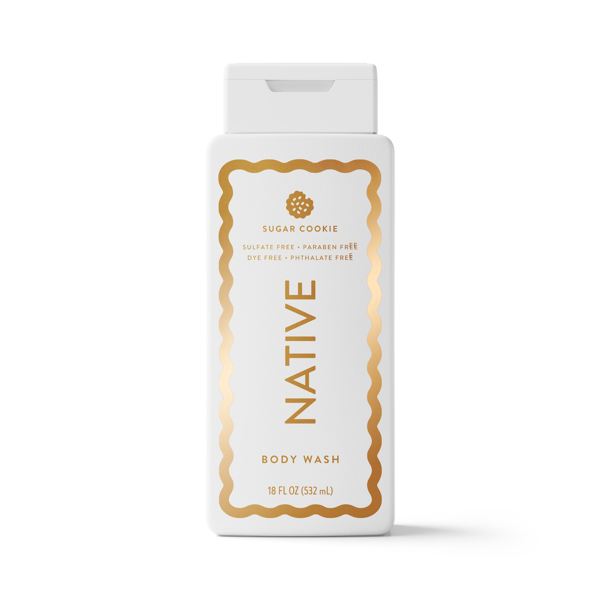 Native Sugar Cookie Body Wash 18 oz edición limitada con limón, caramelo y buttercream