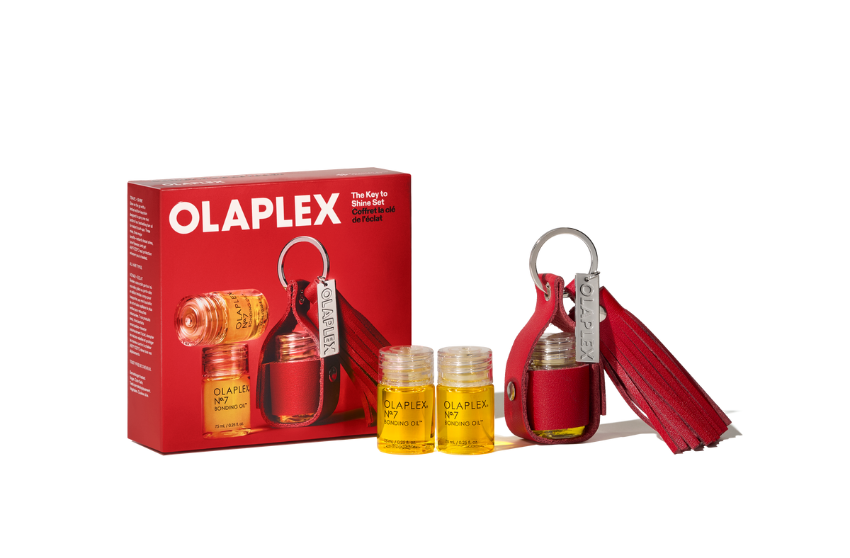 OLAPLEX The Key to Shine Set — set con mini aceites N°.7 y llavero, fotografía principal