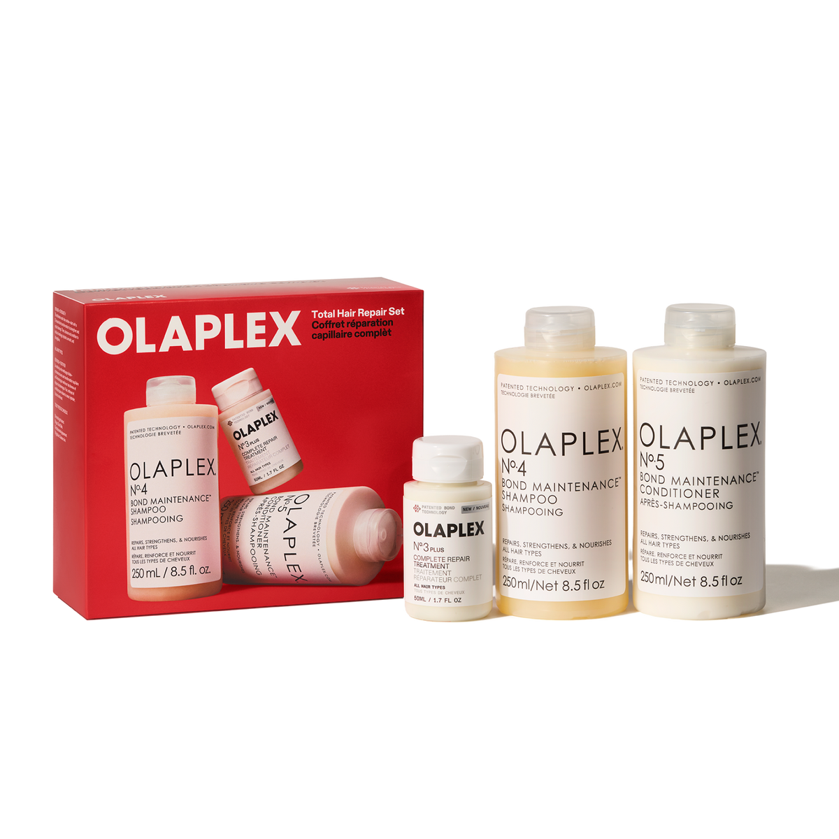OLAPLEX Total Hair Repair Set — set de tratamiento shampoo y acondicionador, fotografía principal