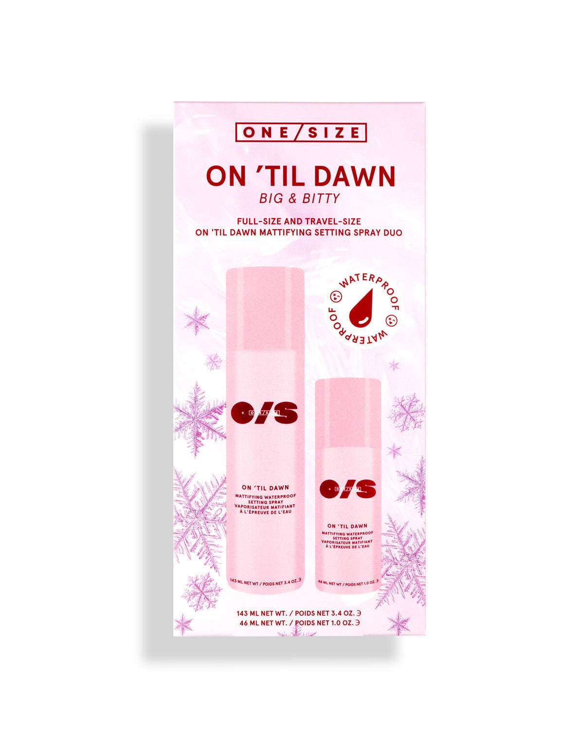 ONE/SIZE On Til Dawn Big & Bitty Duo spray fijador mate waterproof tamaño completo y travel