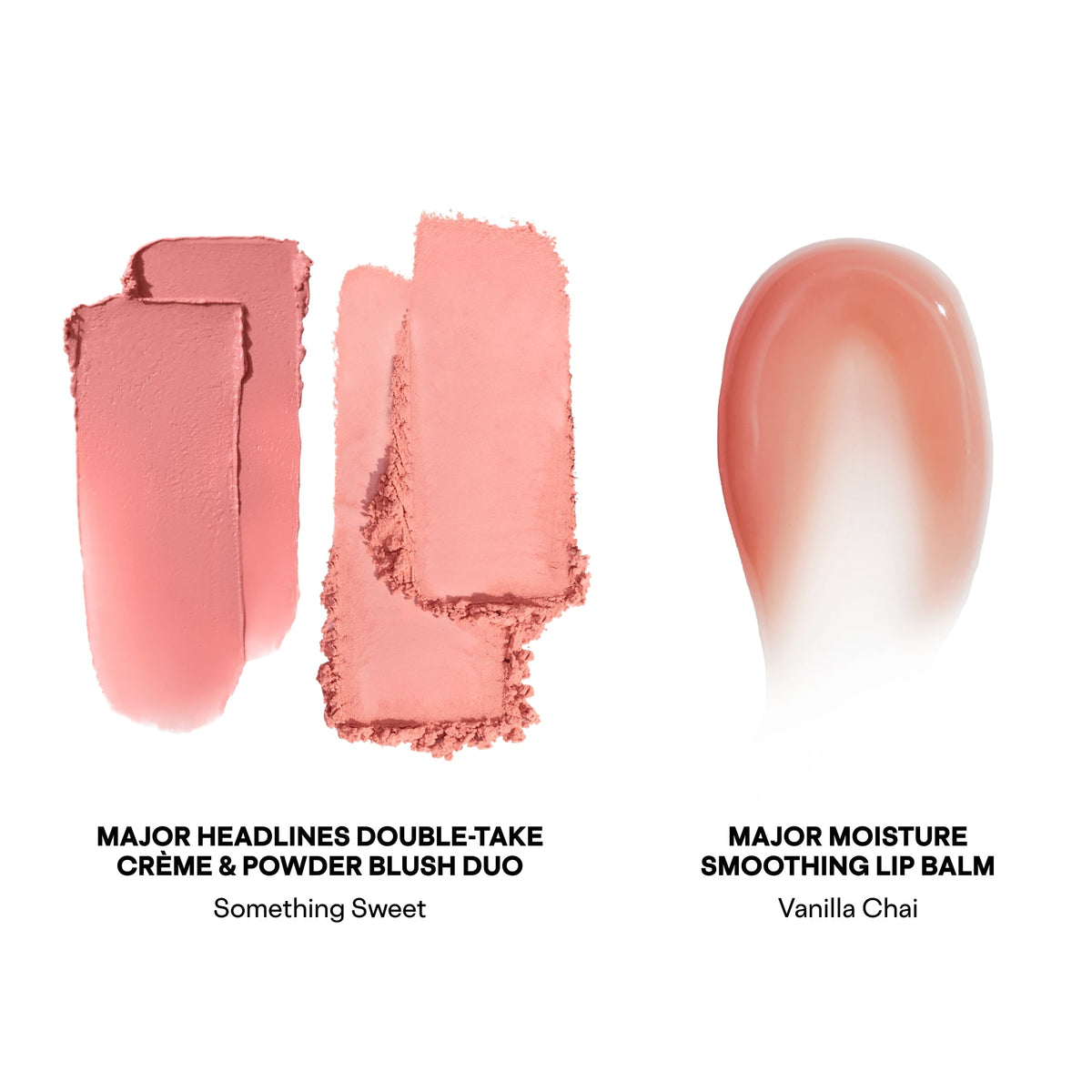 PATRICK TA Vanilla Chai swatches rubor crema polvo y bálsamo #color_PT Vanilla Chai