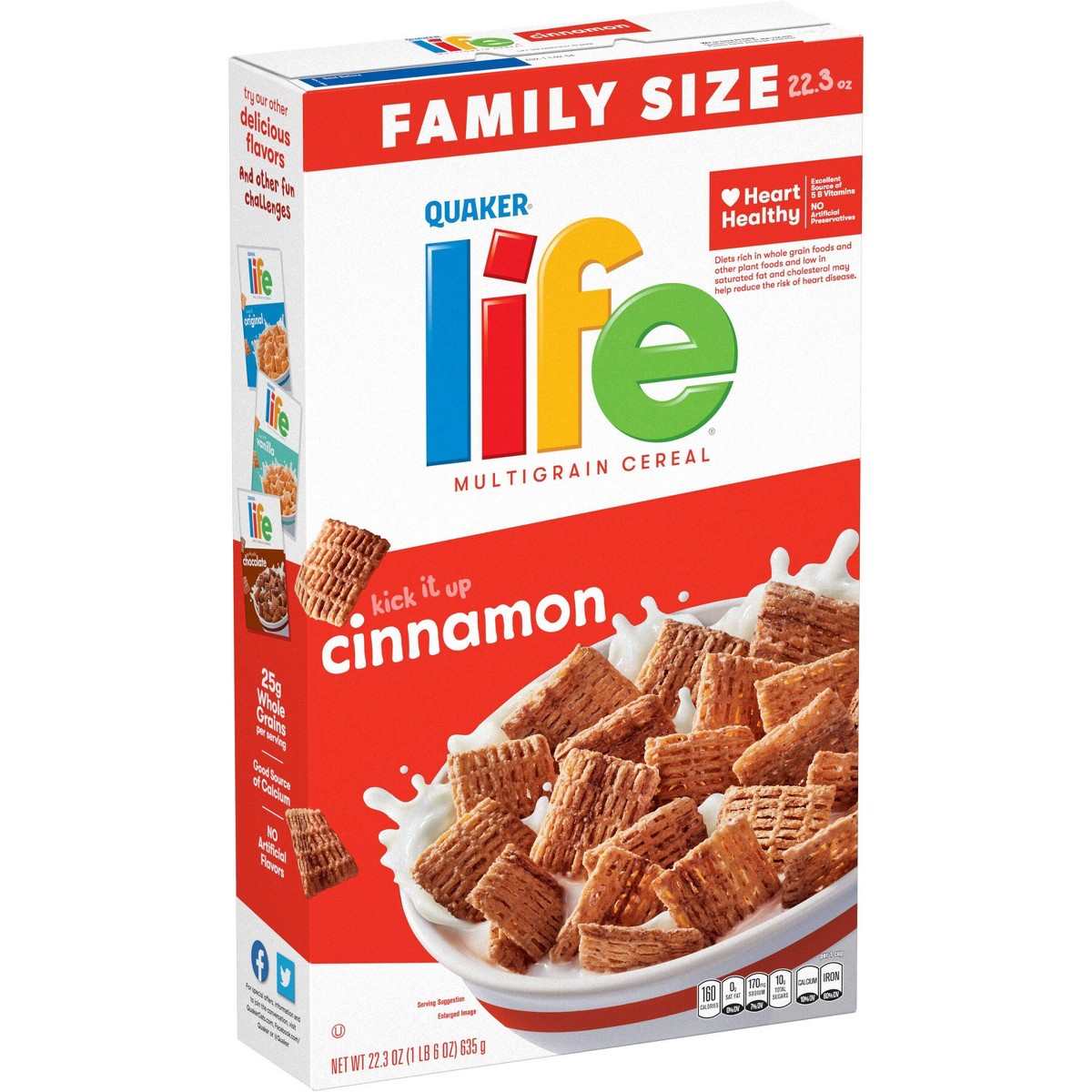 Quaker Life Cinnamon 22.3 oz vista frontal