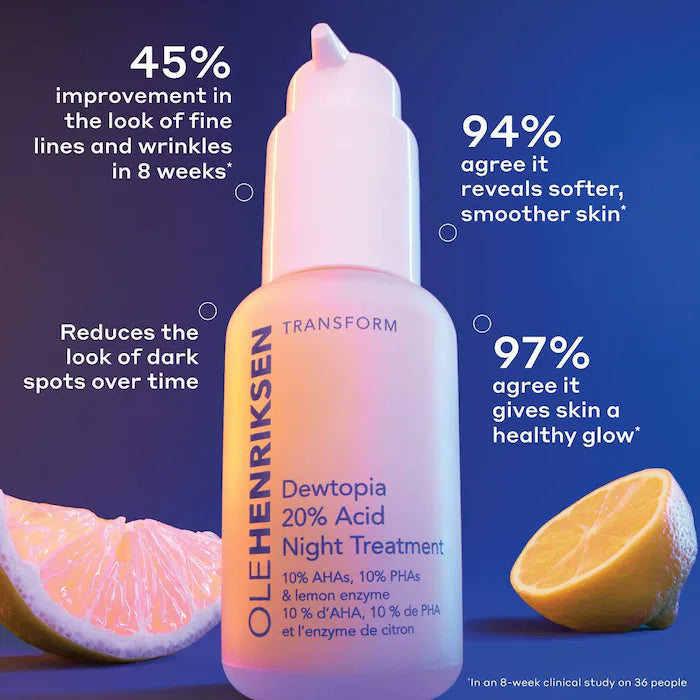 Dewtopia 20% PHA/AHA Retexturizing Night Serum