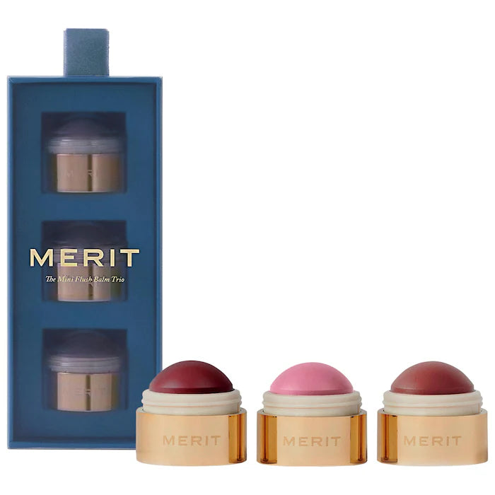 Merit - Mini Flush Balm Cream Blush Trio Set | Set de Rubores