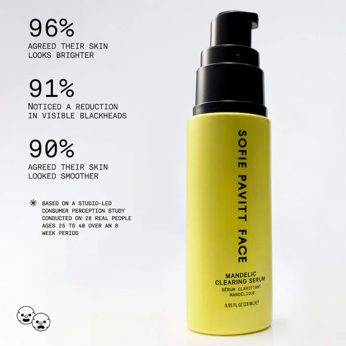Sofie Pavitt Face Mandelic Serum para piel con acné y puntos negros