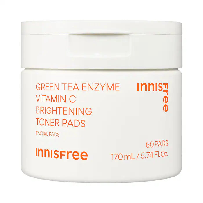 Daily Vitamin C Korean Brightening Toner Pads with Niacinamide for Dark Spots