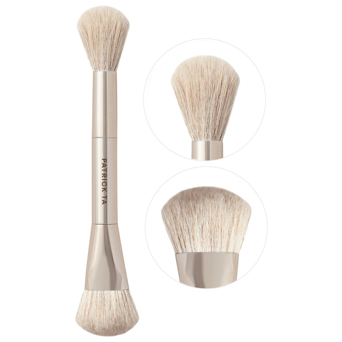 Patrick T.A. - Dual Ended Precision Blush Brush | Versatilidad y Precisión en una Brocha Innovadora