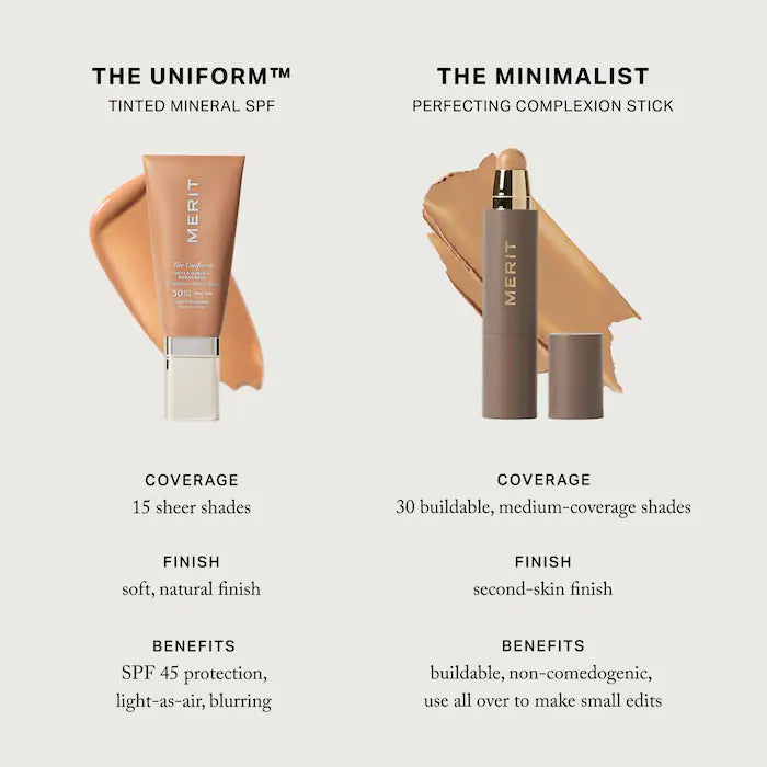 The Uniform Tinted Mineral Sunscreen Broad Spectrum SPF 45