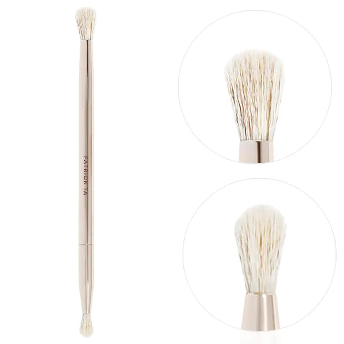 PATRICK TA Dual Ended Eyeshadow Brush brocha doble punta