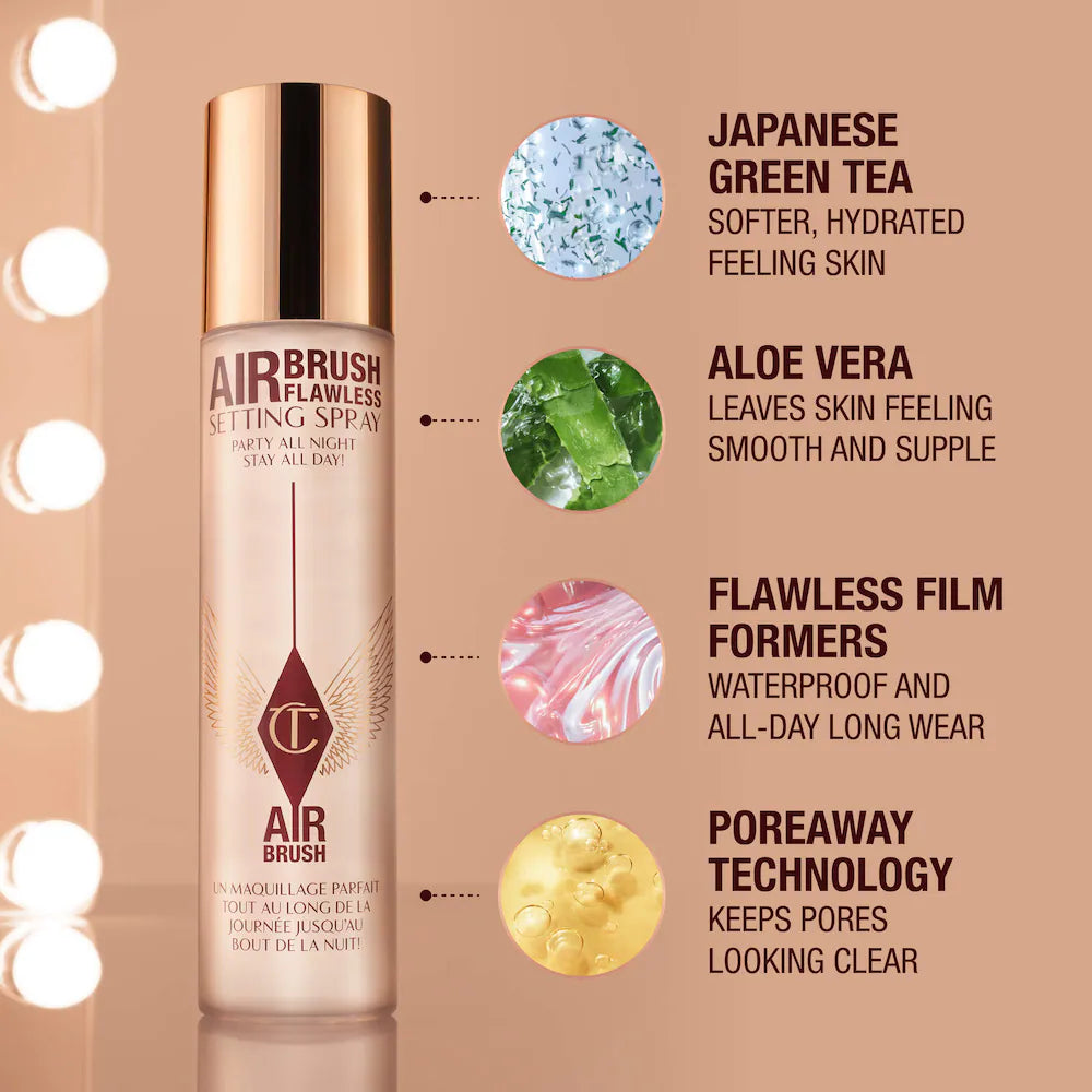 Mini Airbrush Flawless Setting Spray Duo Gift Set