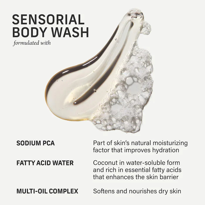 gel de baño de sándalo CYKLAR para piel seca y barrera de humedad