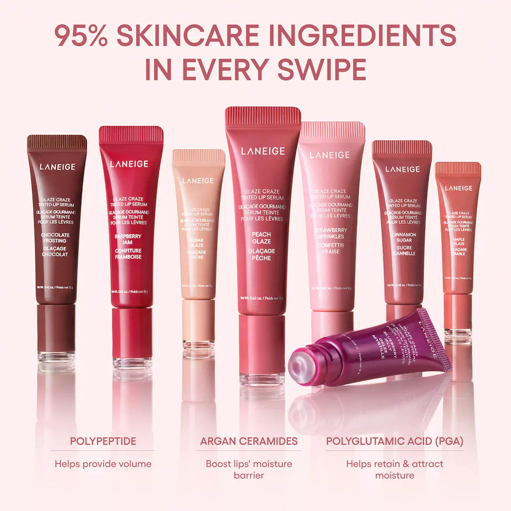 Glaze Craze Donut Delight Hydrating Tinted Lip Serum Duo