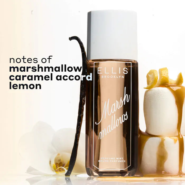 Body mist gourmand Ellis Brooklyn MARSHMALLOWS aroma dulce y cremoso