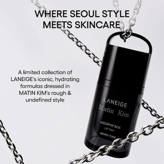 LANEIGE x MATIN KIM JuicePop Box Lip Tint Mono Tune Set with Wearable Keychain & Mirror