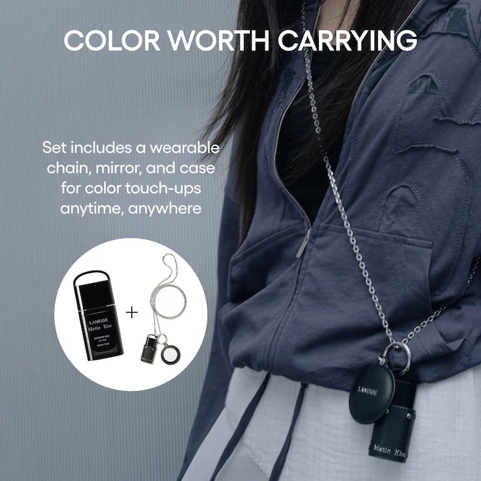 LANEIGE x MATIN KIM JuicePop Box Lip Tint Mono Tune Set with Wearable Keychain & Mirror