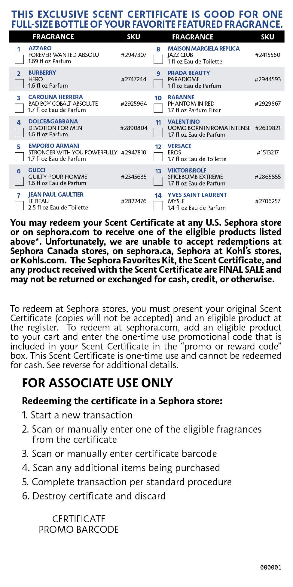 Holiday Men's Cologne Sampler Gift Set - 14 fragancias + voucher - Sephora Favorites imagen 3