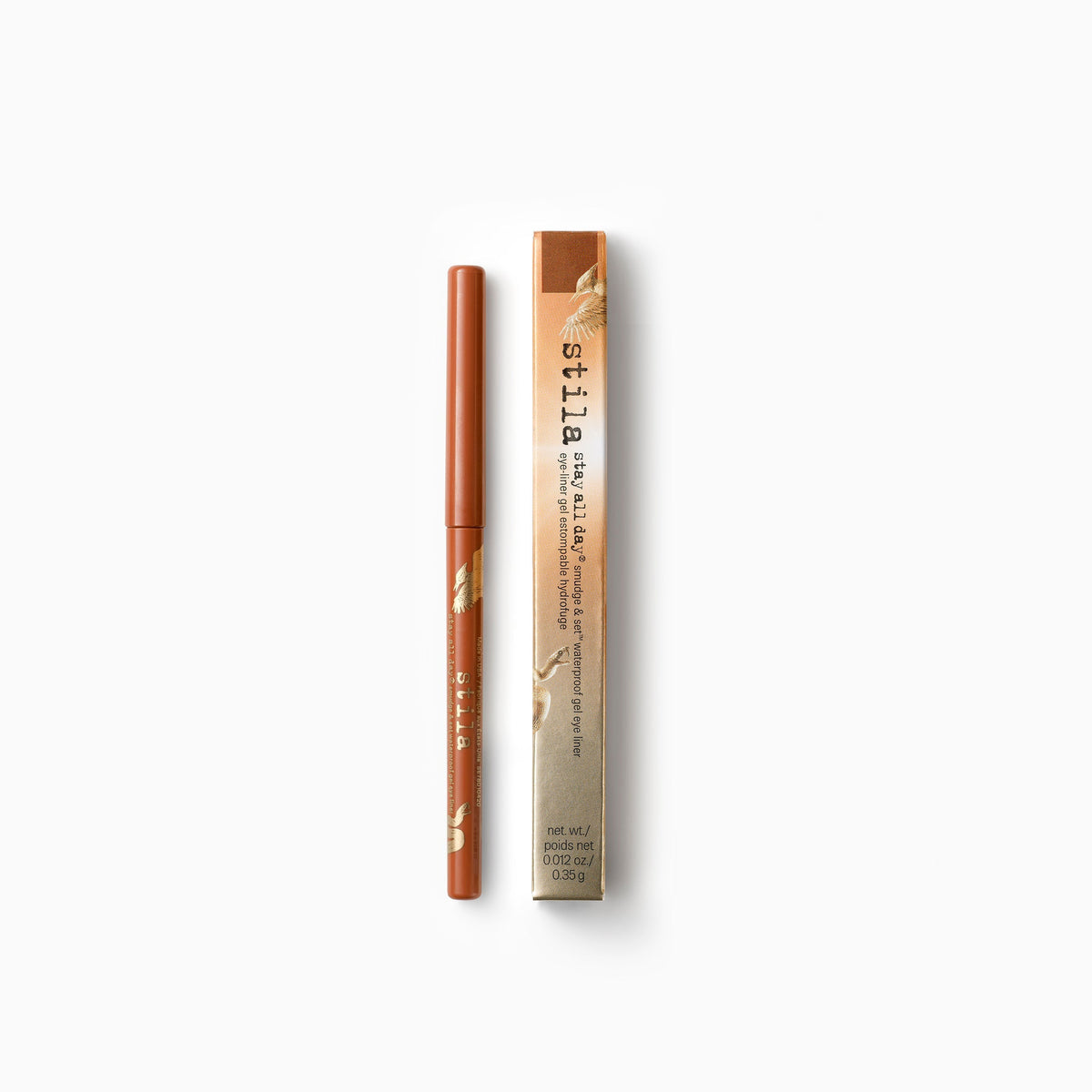 Delineador retráctil Stila Smudge & Set Copper acompañado de su caja de colección #color_Copper