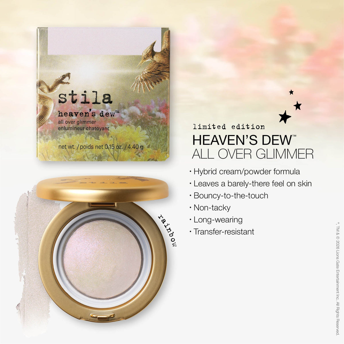 Stila Heaven's Dew All Over Glimmer iluminador multiuso de destellos Rainbow iridiscentes #color_Rainbow