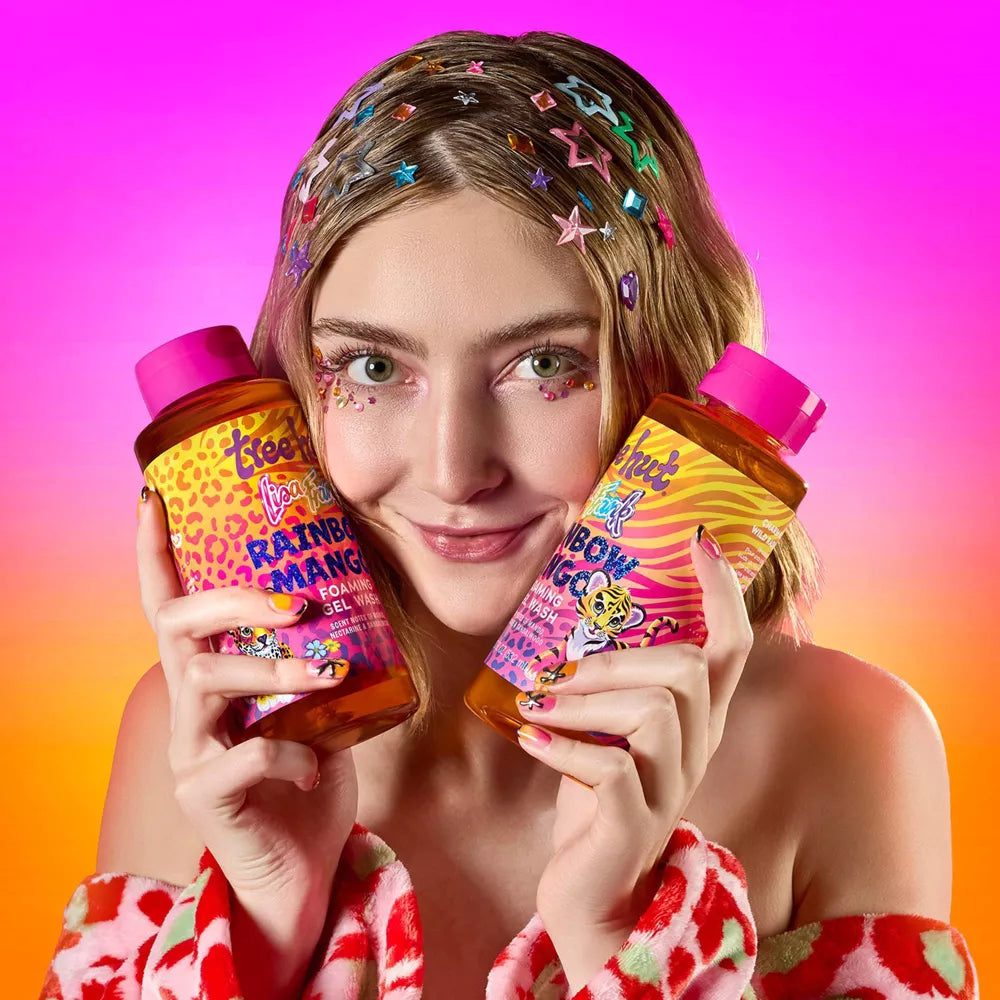 Textura espumosa de Rainbow Mango Foaming Gel Body Wash de Tree Hut