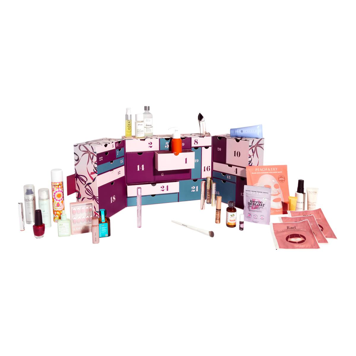 ULTA Beauty 25 Days of Beauty Advent Calendar contenido del set