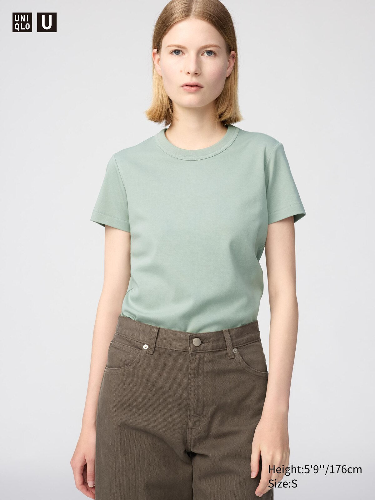 Crew Neck T-Shirt UNIQ 53 GREEN #color_UNIQ 53 GREEN