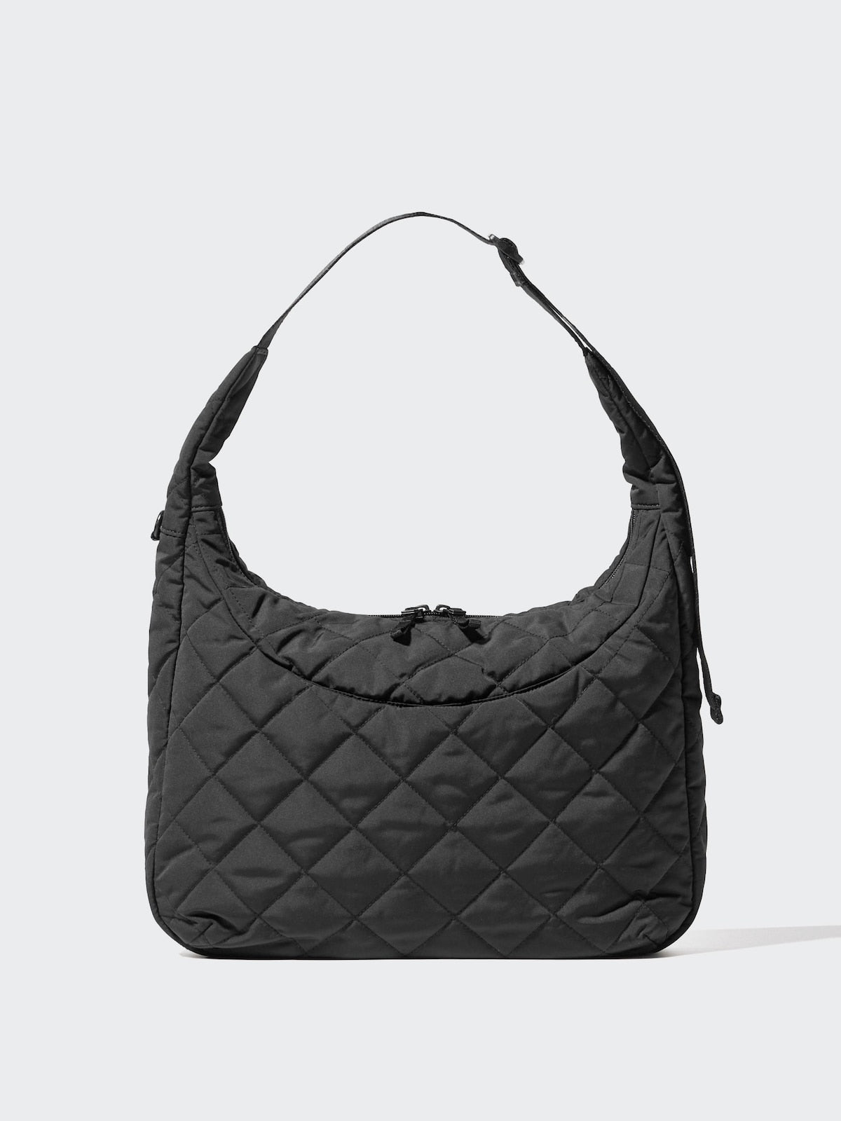 Quilted Puffy Shoulder Bag UNIQ 09 BLACK #color_UNIQ 09 BLACK