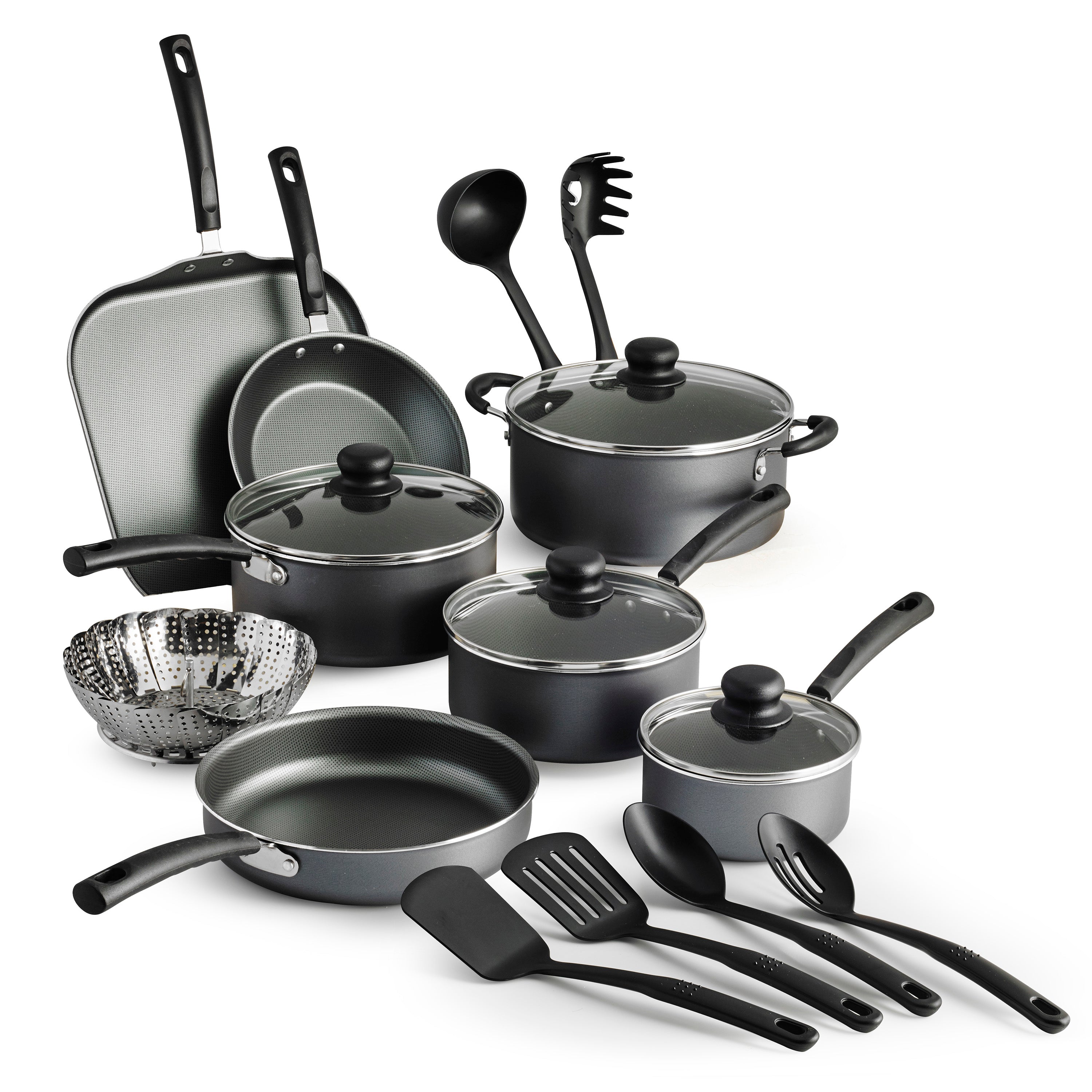 Bateria de Cocina Kit de Sartenes Tramontina PrimaWare Cookware 18 piezas