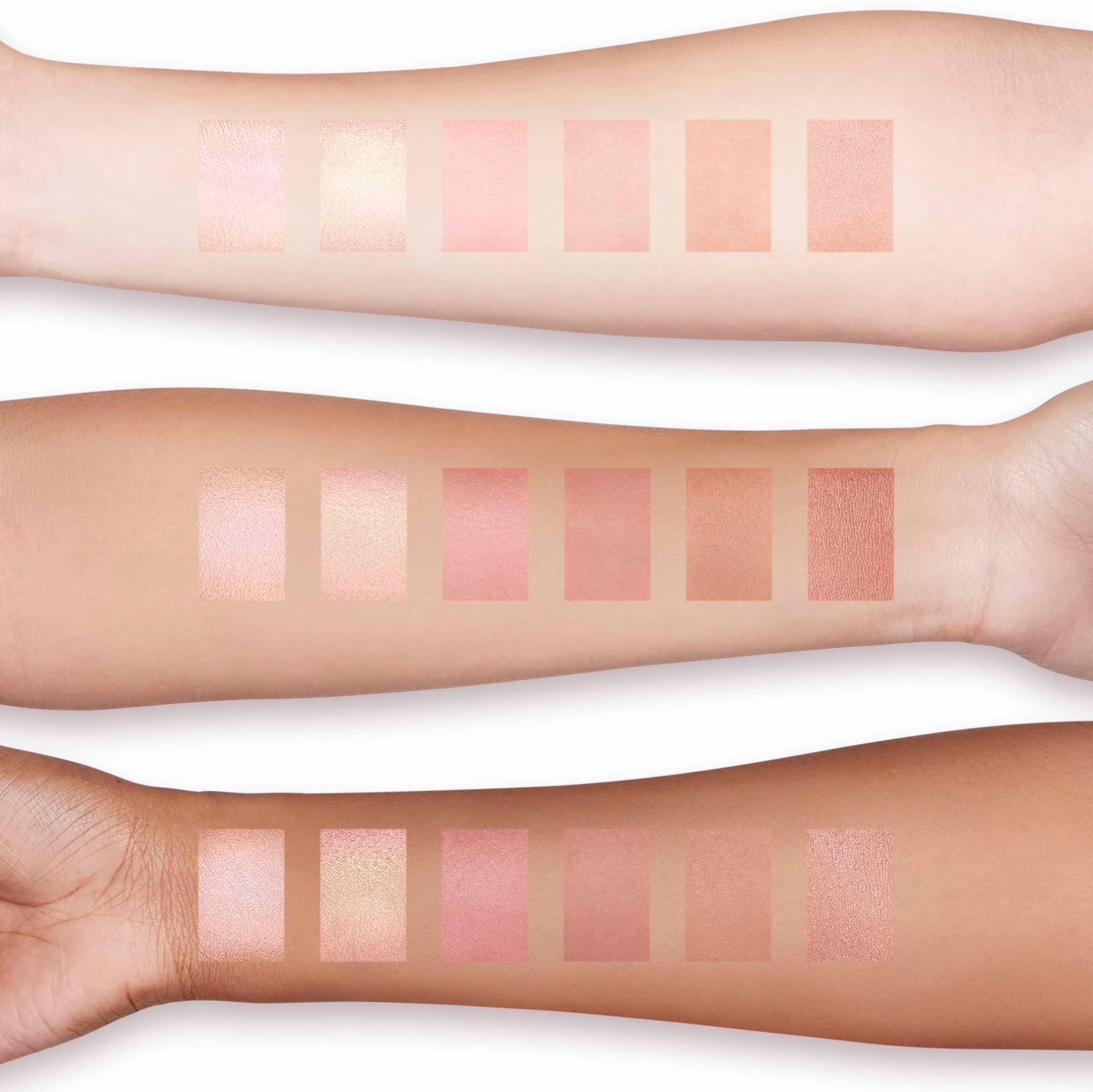 Natural Face Highlight, Blush, & Bronzing Veil Face Palette