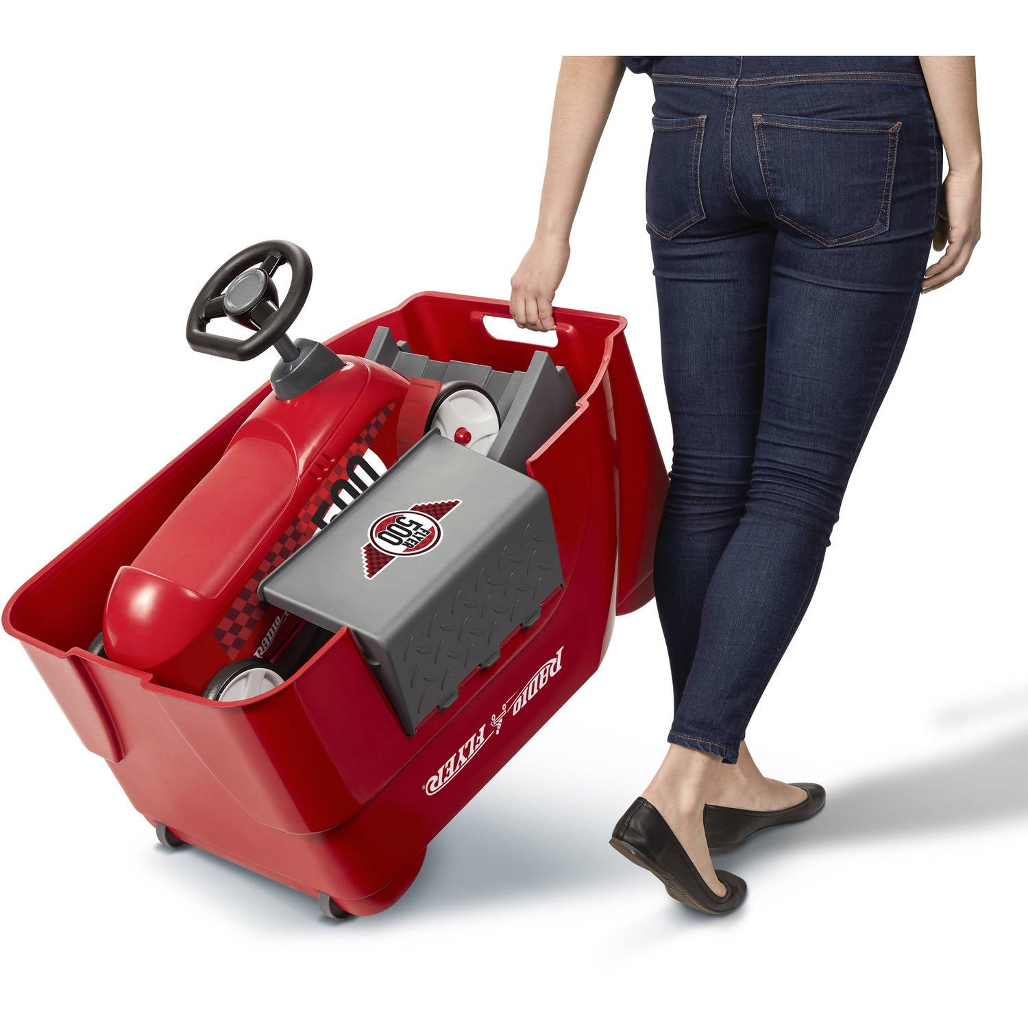 Radio Flyer 500 Ride-on with Ramp and Car