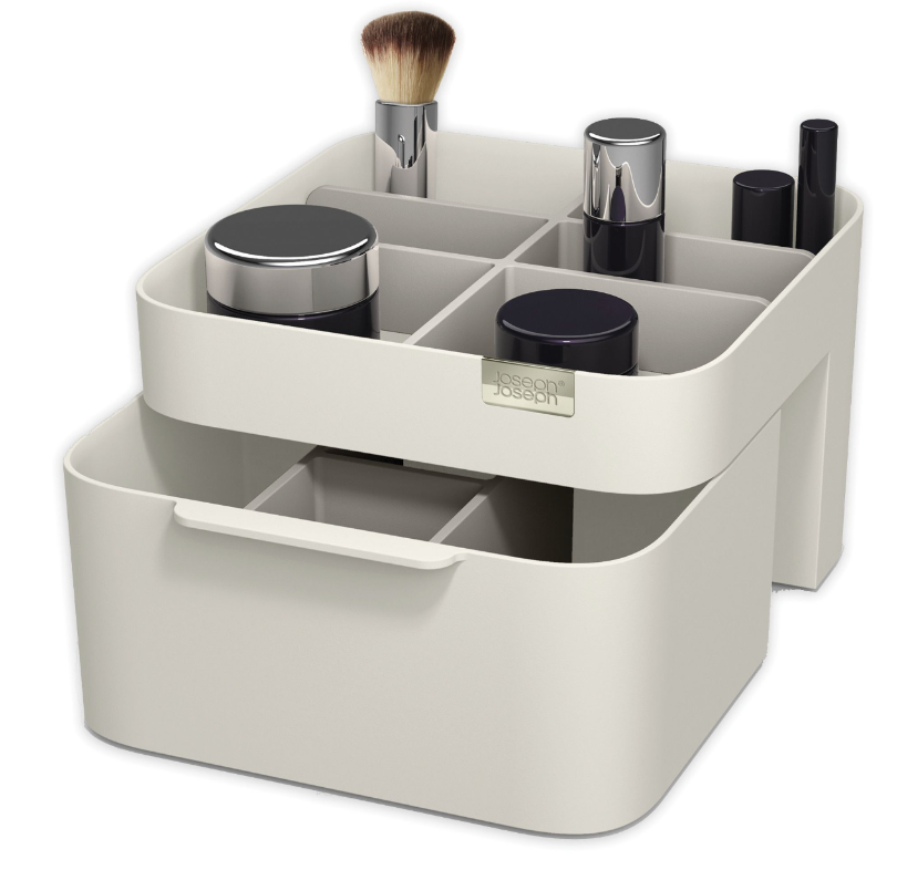 Joseph Joseph® Viva™ Cosmetic Organizer with Drawer in Shell