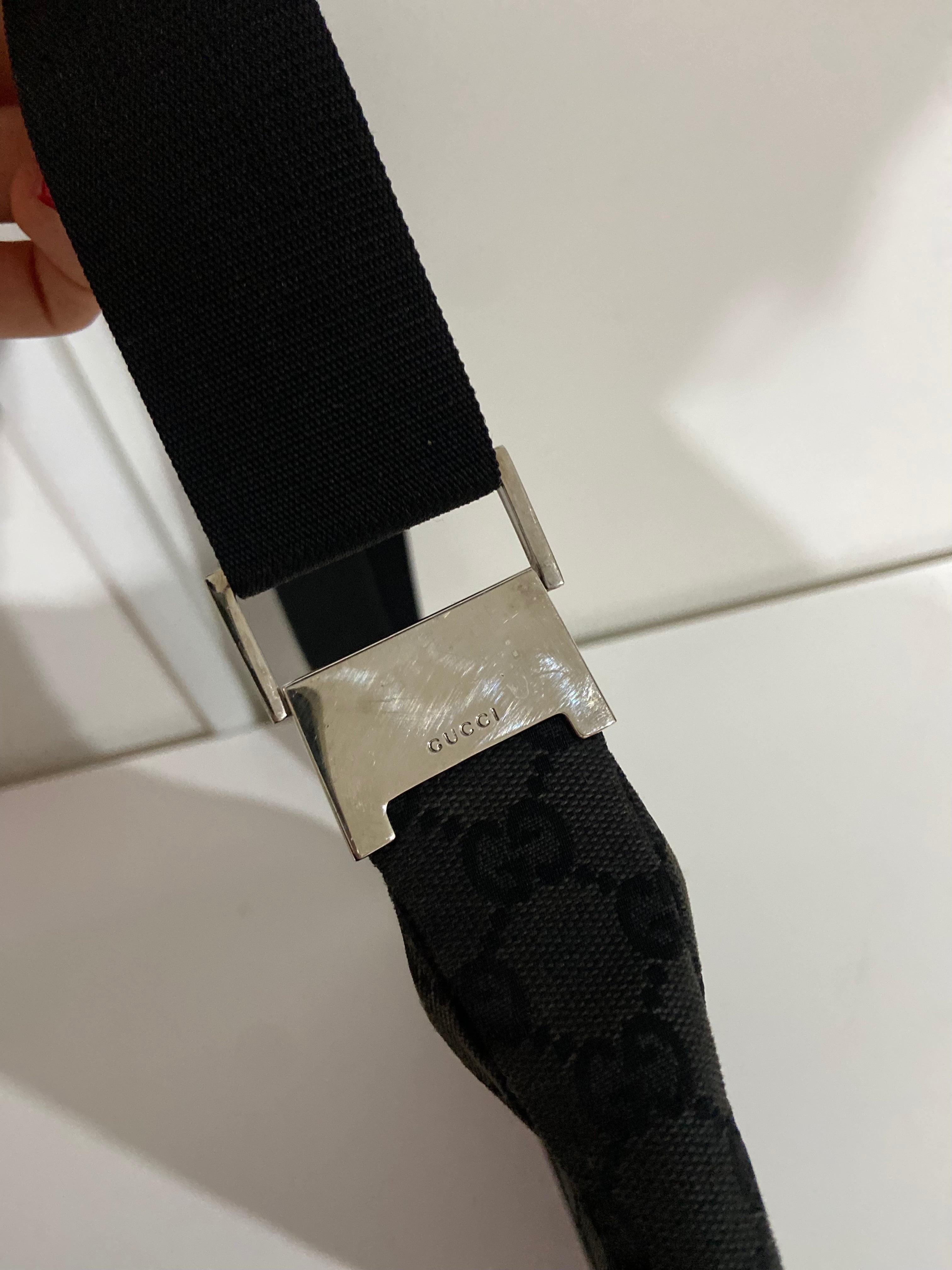Black Vintage Gucci Crossbody-Shoulder Bag