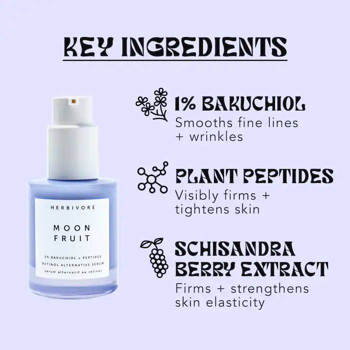 Moon Fruit 1% Bakuchiol + Peptides Retinol Alternative Serum