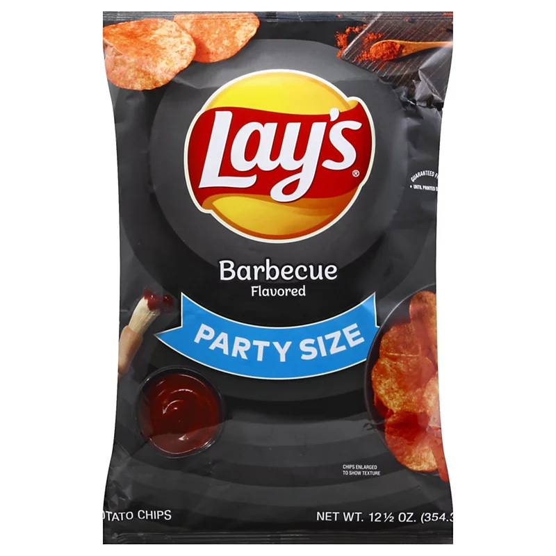 Lay’s - Barbecue Chips Party Size | Papas BBQ crujientes 354 g