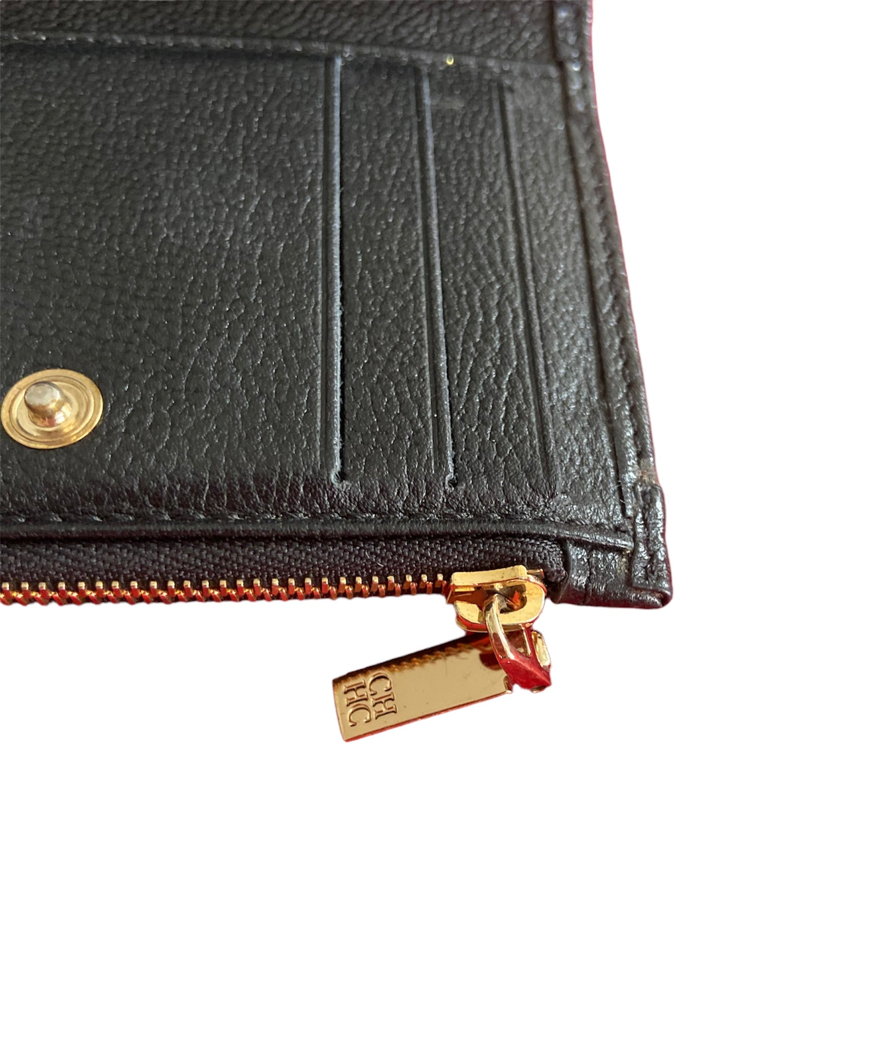 Cartera doblada con monedero