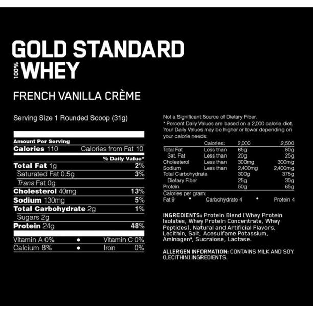Gold Standard 100% Whey Protein Powder