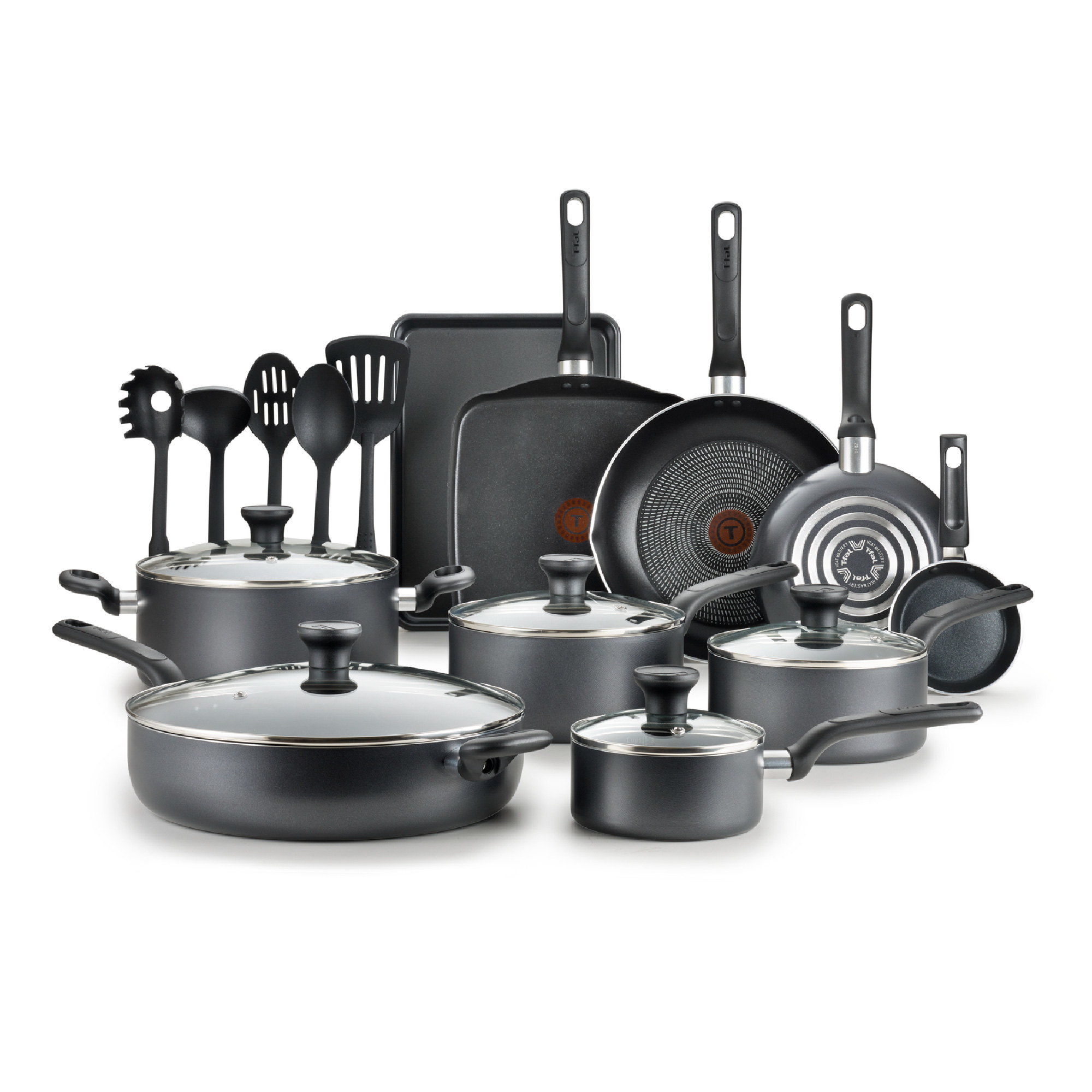 T-Fal - Juego de sartenes de 20 pz | Productos de cocina para el hogar