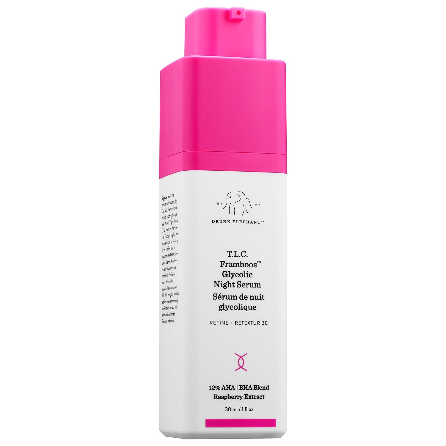 T.L.C. Framboos™ Glycolic Resurfacing Night Serum Travelsize