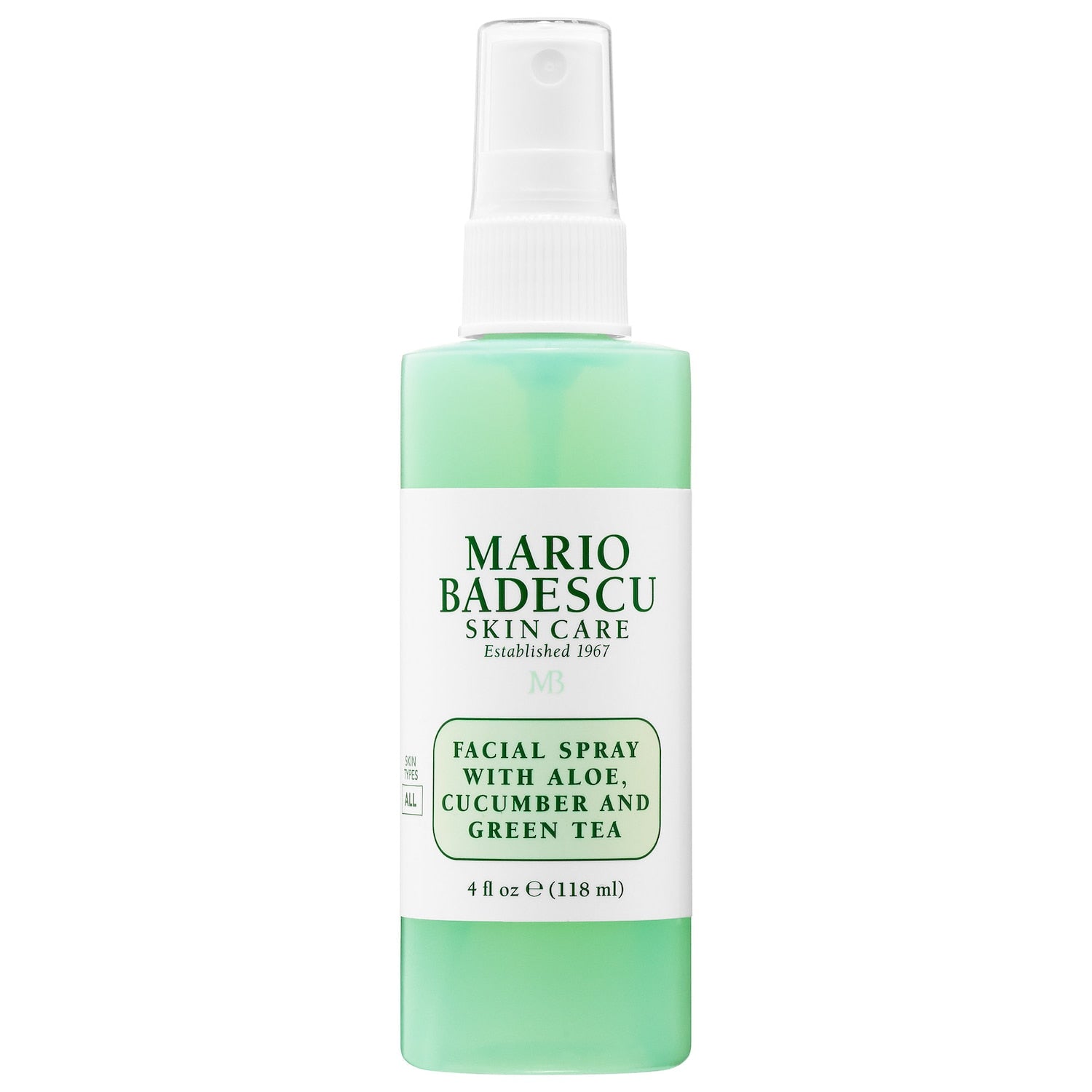 Facial Spray with Aloe, Cucumber and Green Tea