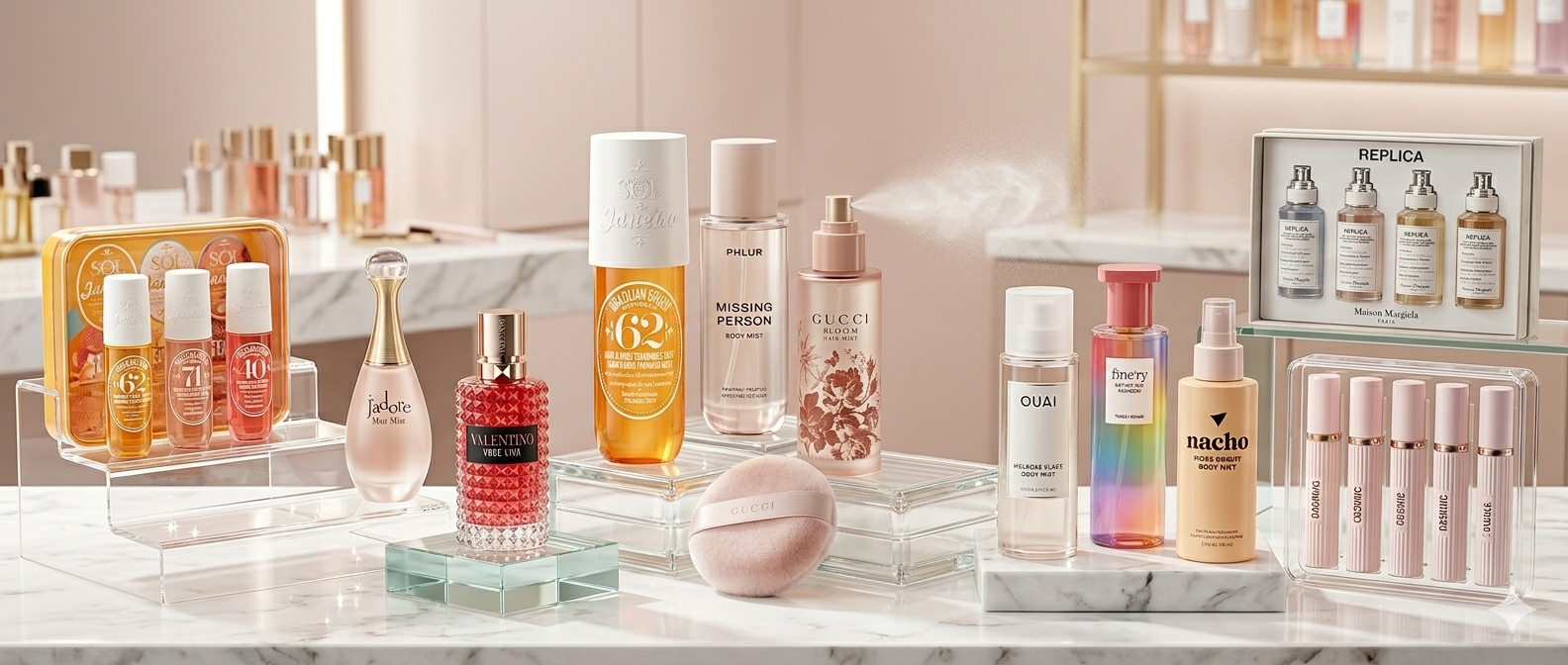 Brumas corporales y body mists con aromas dulces, frescos y gourmand