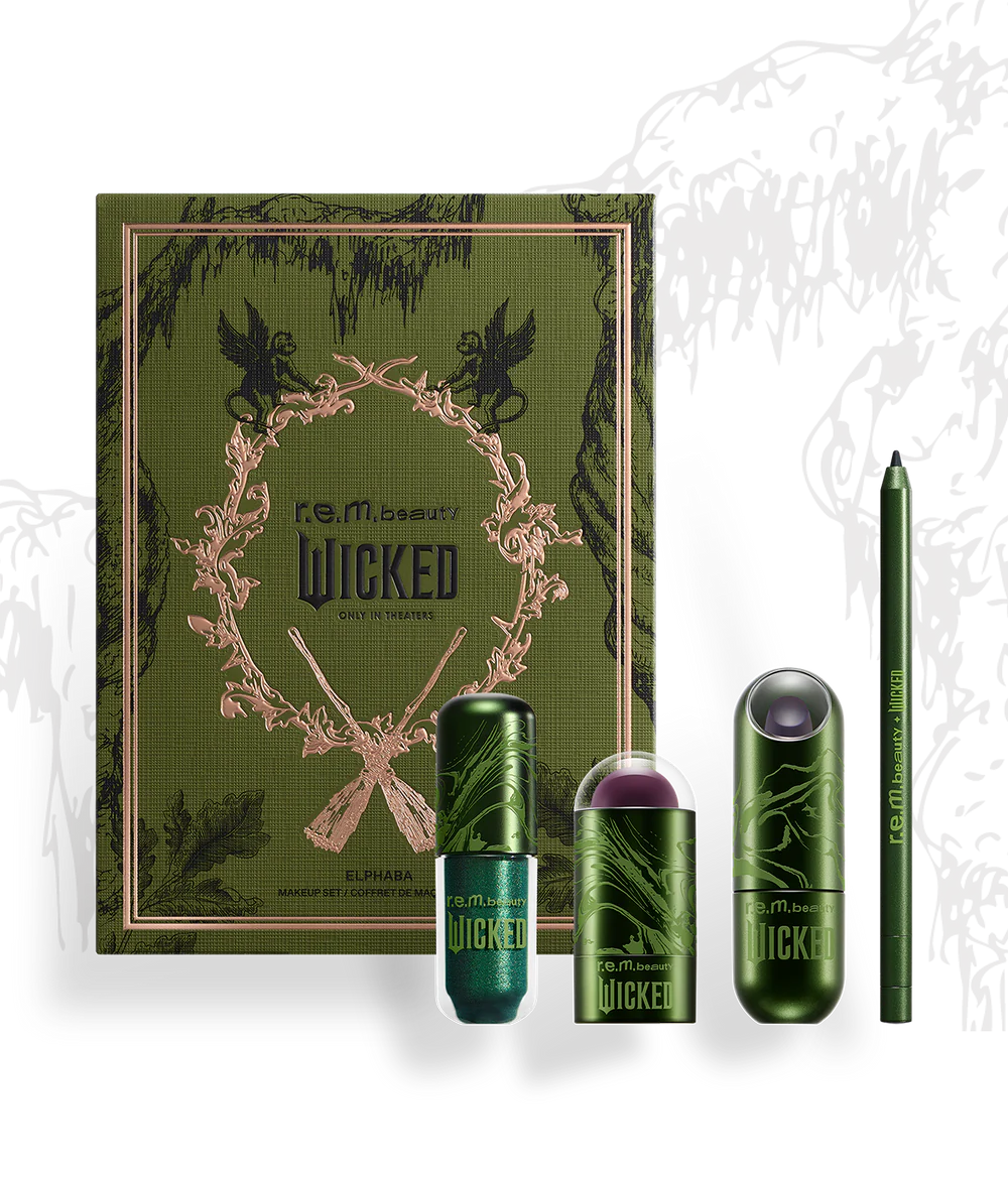 REM Beauty - Elphaba Makeup Set | Set de Maquillaje Completo, Transformación Mágica, Duradero