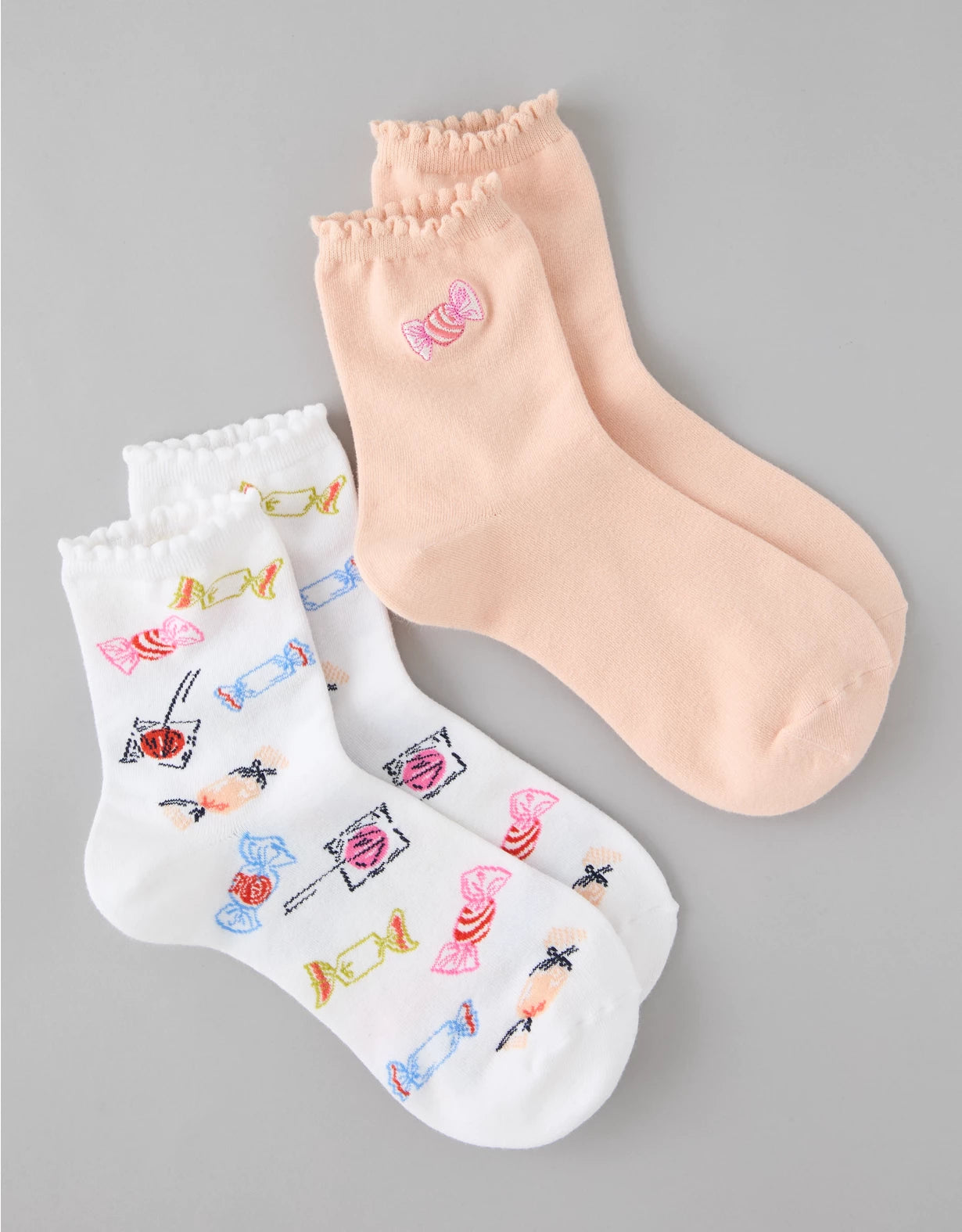 AE Halloween Cropped Crew Socks 2-Pack